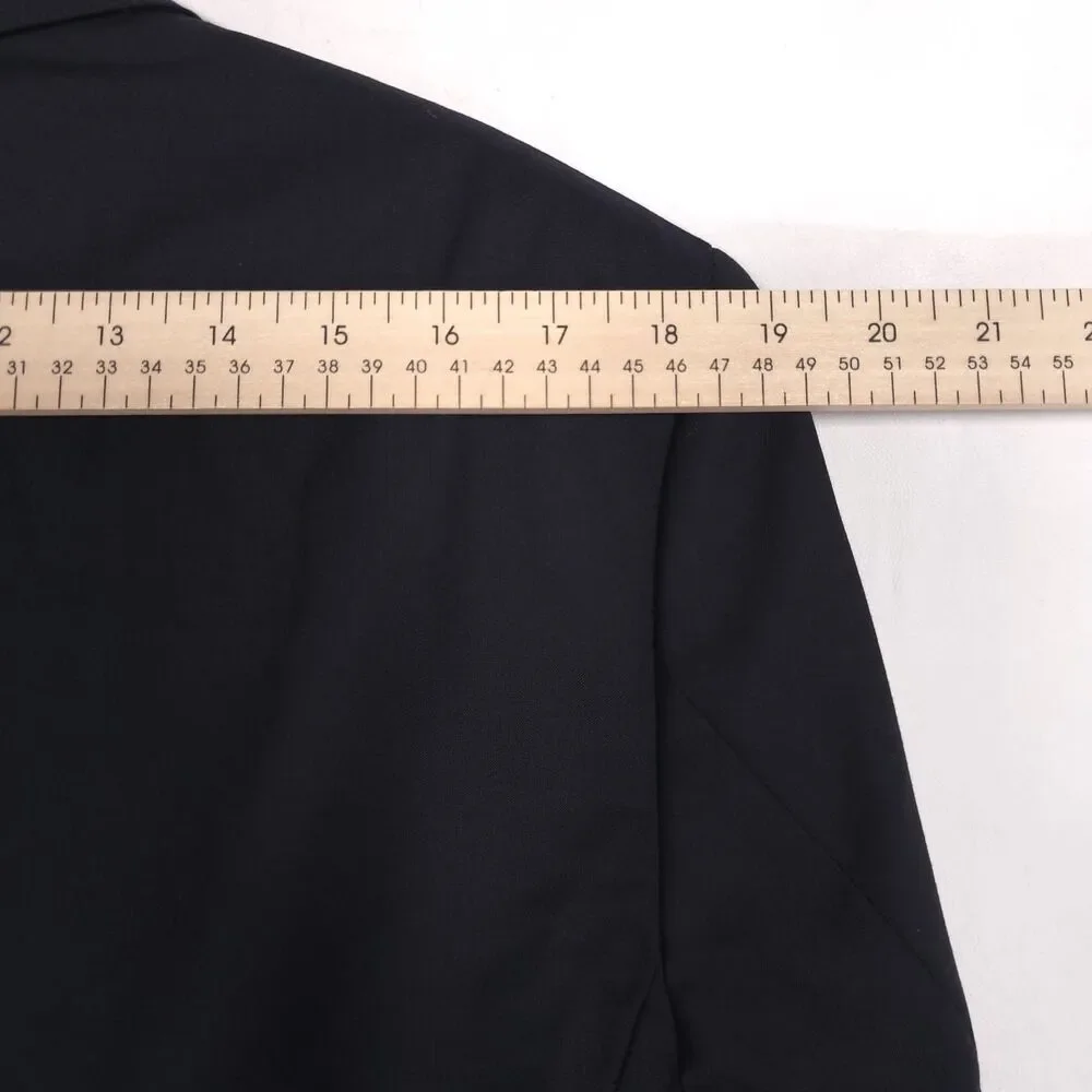 HUGO BOSS Guabello Super 120s 100% Virgin Wool Blazer Sport Coat Black Italy 40L